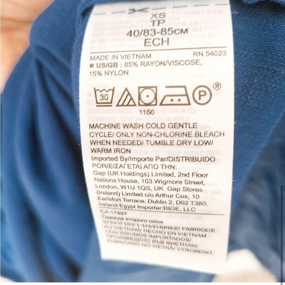 Banana Republic Blue Midi Dress Halter Ruffle Bottom tiered long XS - Picture 6 of 8